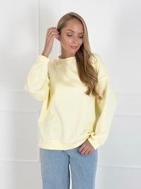 Moteriškas medvilninis megztinis JULIAN Geltona