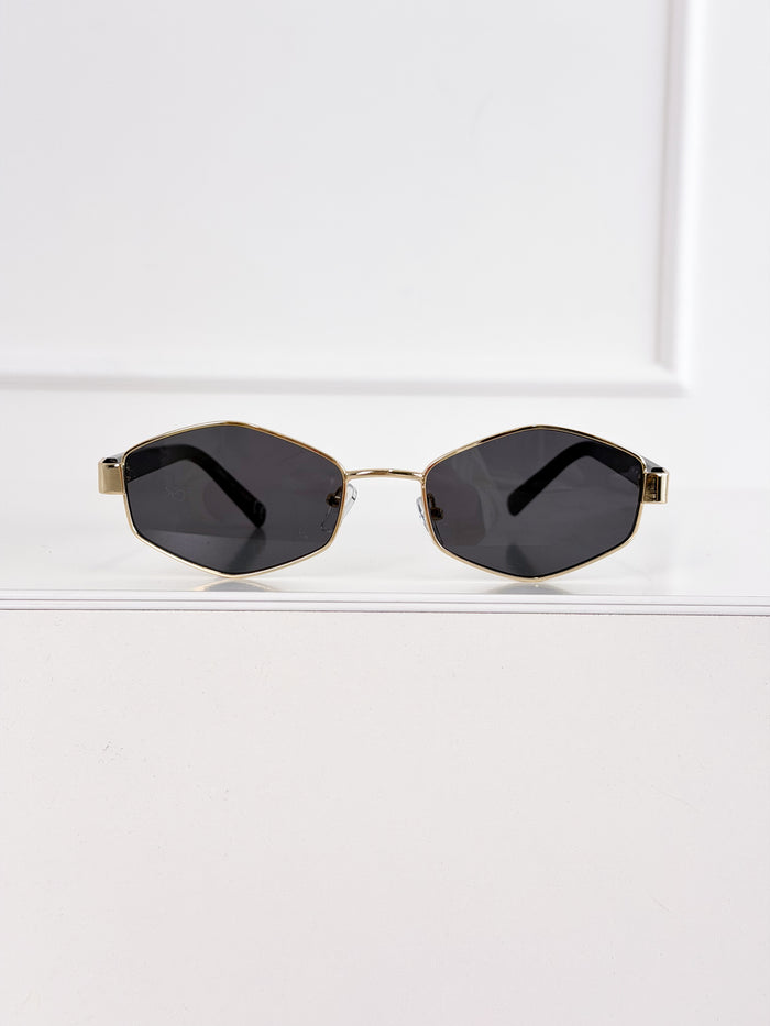 Moteriški saulės akiniai 110 Juoda/Auksinė