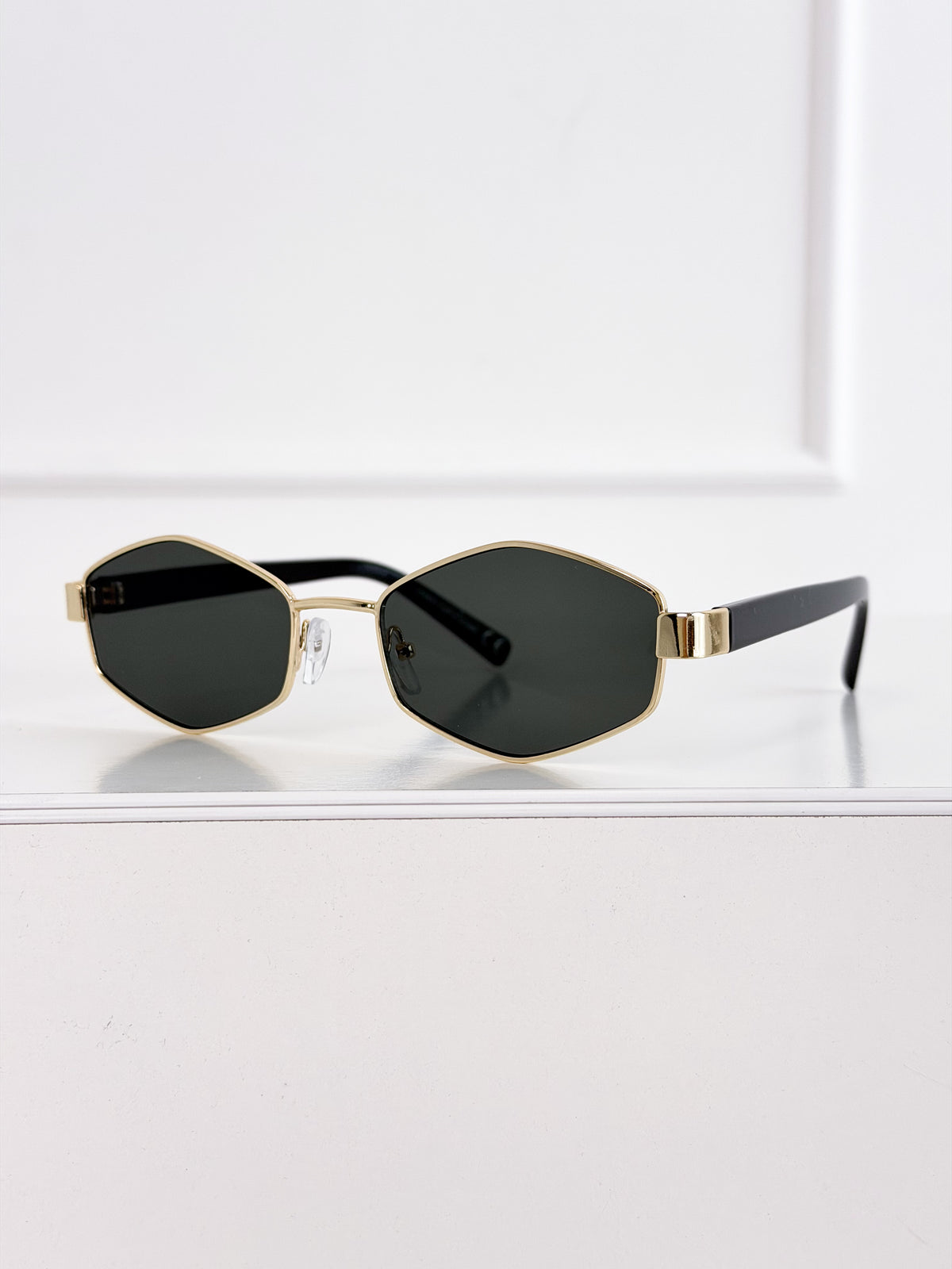 Moteriški saulės akiniai 110 Žalia/Auksinė