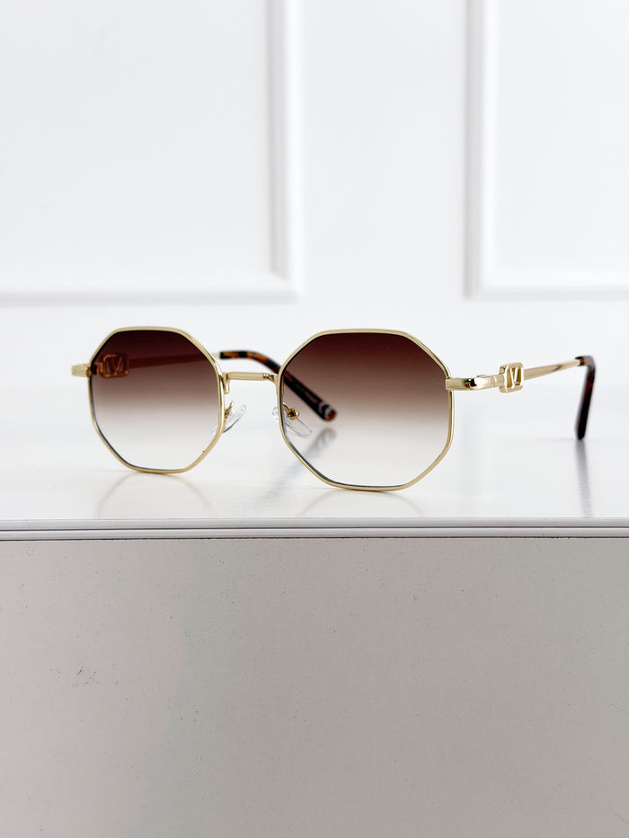 Moteriški saulės akiniai 108 Ruda