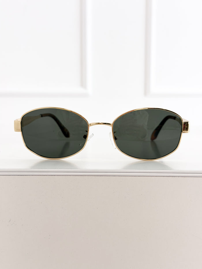 Moteriški saulės akiniai 107 Juoda/Auksinė