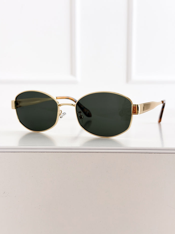 Moteriški saulės akiniai 107 Juoda/Auksinė