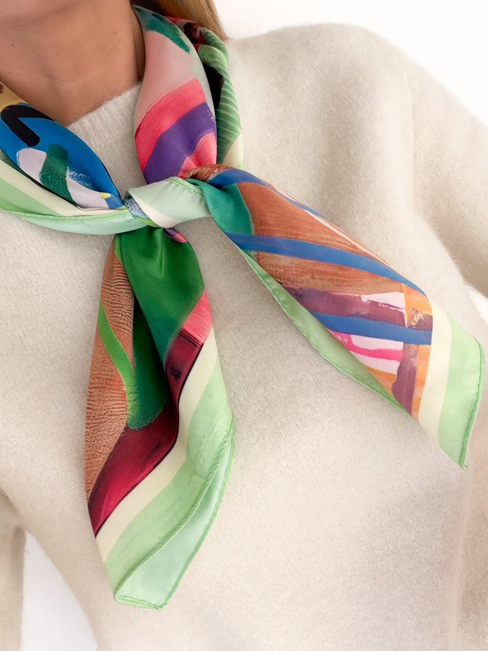 Moteriška spalvinga skara CAMILO Žalia