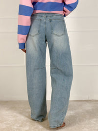 BALLOON modelio moteriški džinsai CORIN Šviesiai mėlyna