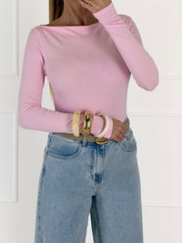 Moteriška medvilninė palaidinė ABIGAIL Rožinė