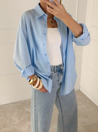 Moteriški marškiniai FRITHA Žydra