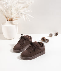 Moteriški šilti laisvalaikio bateliai JOHN Tamsiai ruda