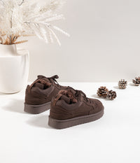 Moteriški šilti laisvalaikio bateliai JOHN Tamsiai ruda