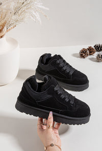 Moteriški šilti laisvalaikio bateliai JOHN Juoda