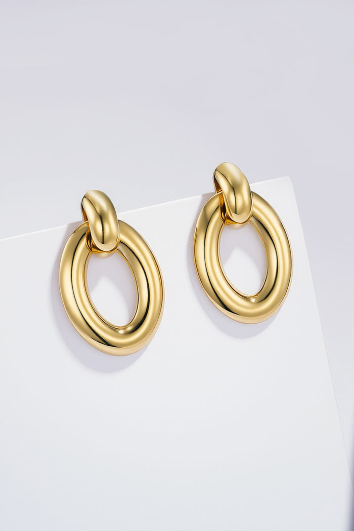 Moteriški aukso spalvos auskarai ROSA