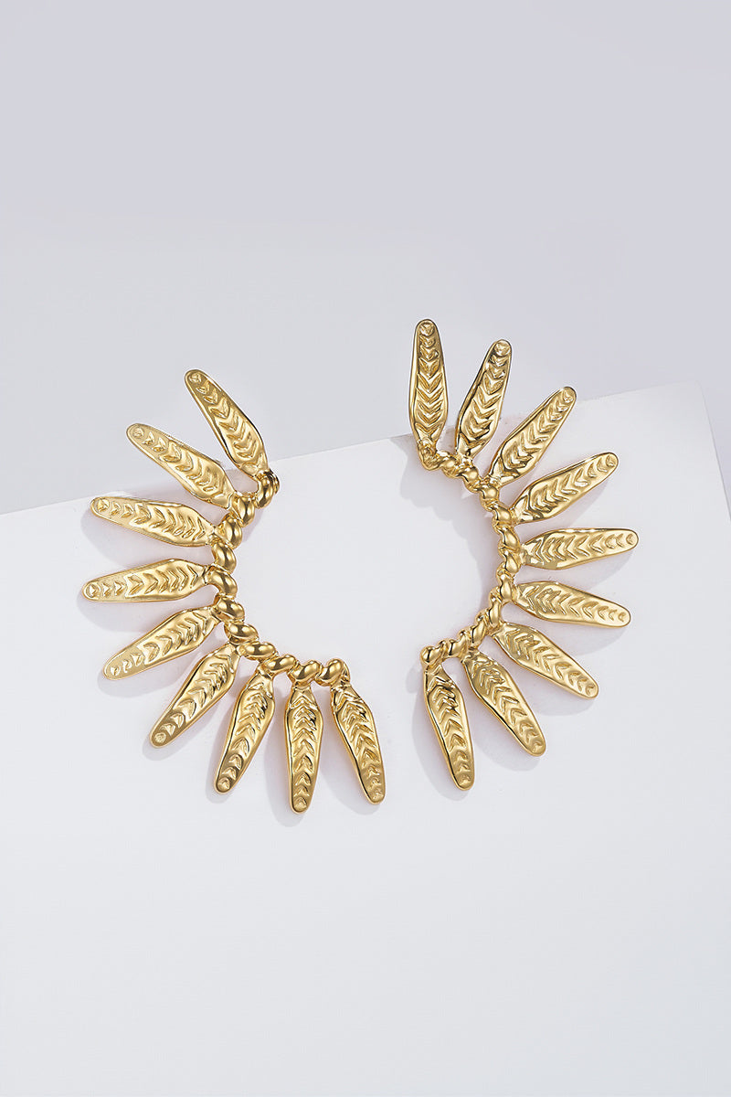 Moteriški aukso spalvos auskarai YEVA