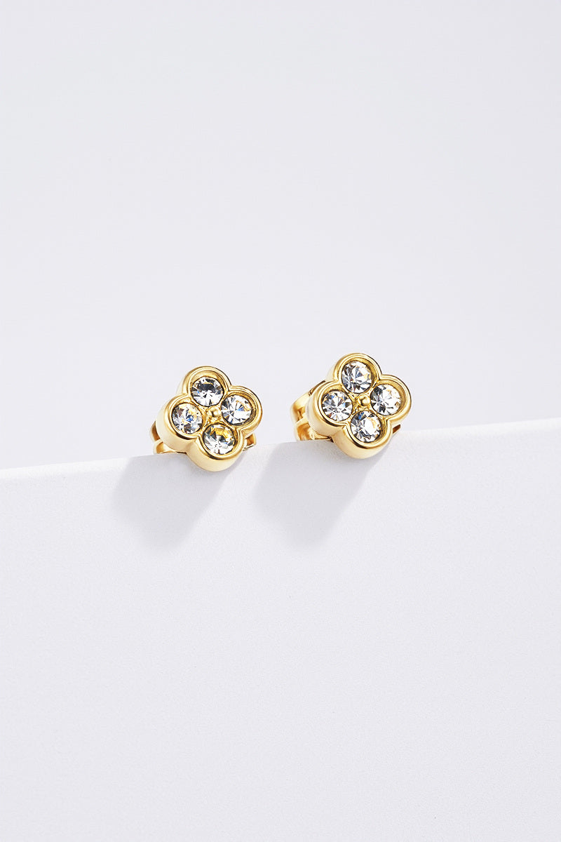 Moteriški aukso spalvos auskarai LUNA