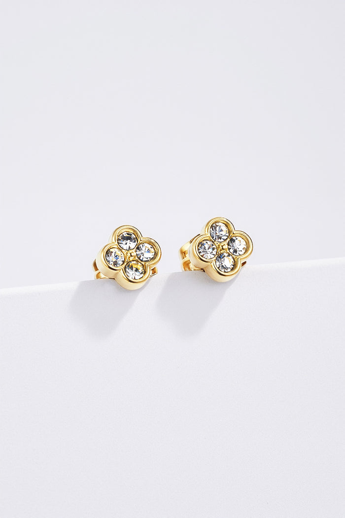 Moteriški aukso spalvos auskarai LUNA