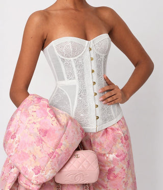 Korsetas SARI Balta