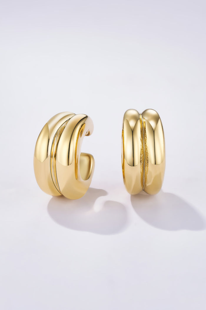 Moteriški aukso spalvos auskarai CYRA