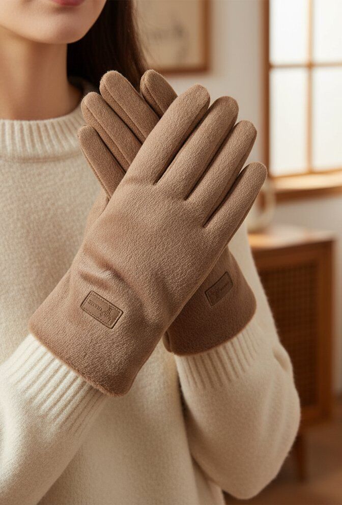 Moteriškos pirštinės HELEN Ruda