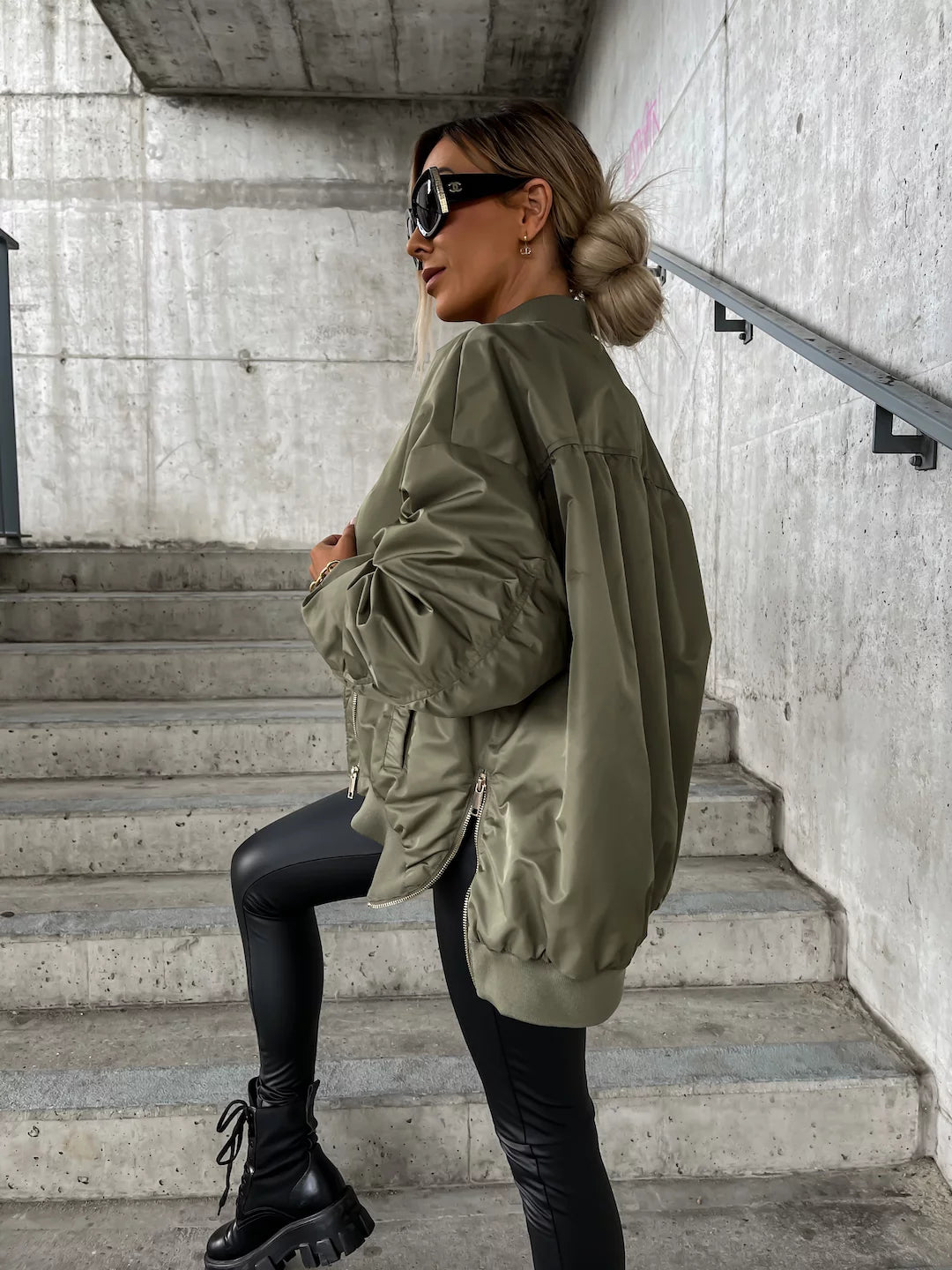 Bomber stiliaus striukė DOLORES Chaki
