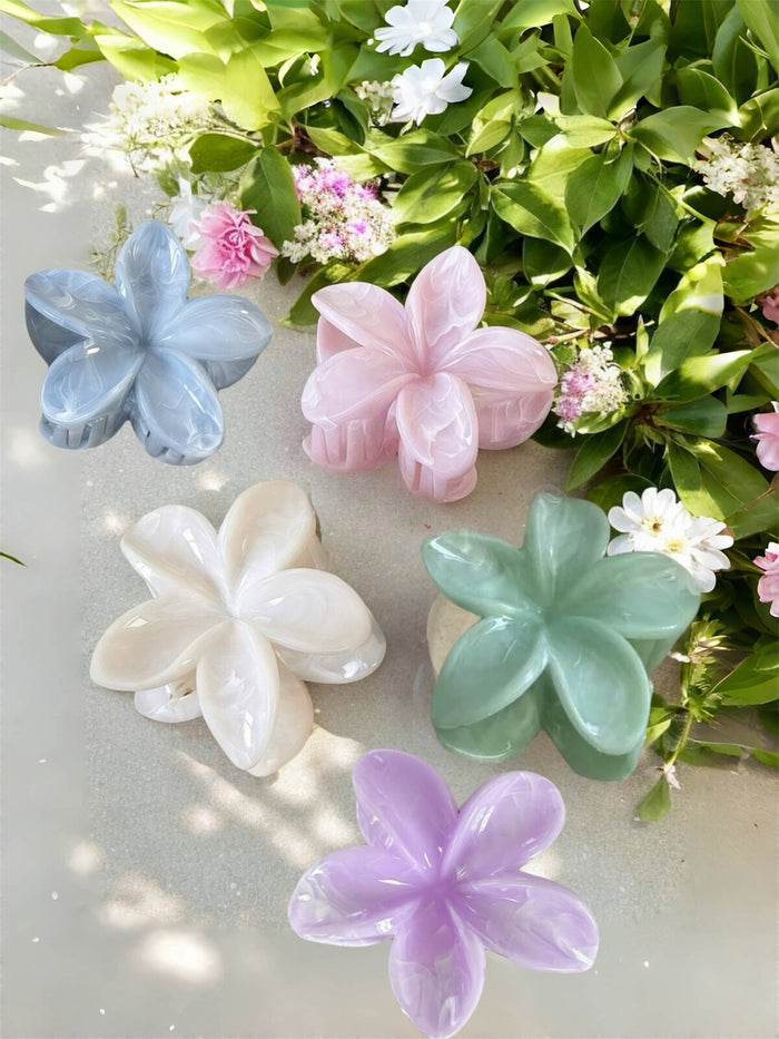 Gėlės formos plaukų segtukas LILY Mėtinė