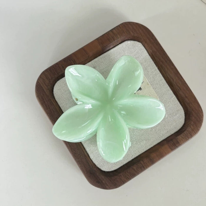 Gėlės formos plaukų segtukas LILY Mėtinė
