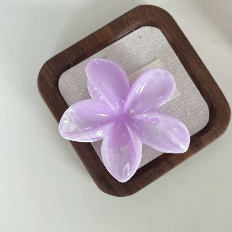 Gėlės formos plaukų segtukas LILY Violetinė