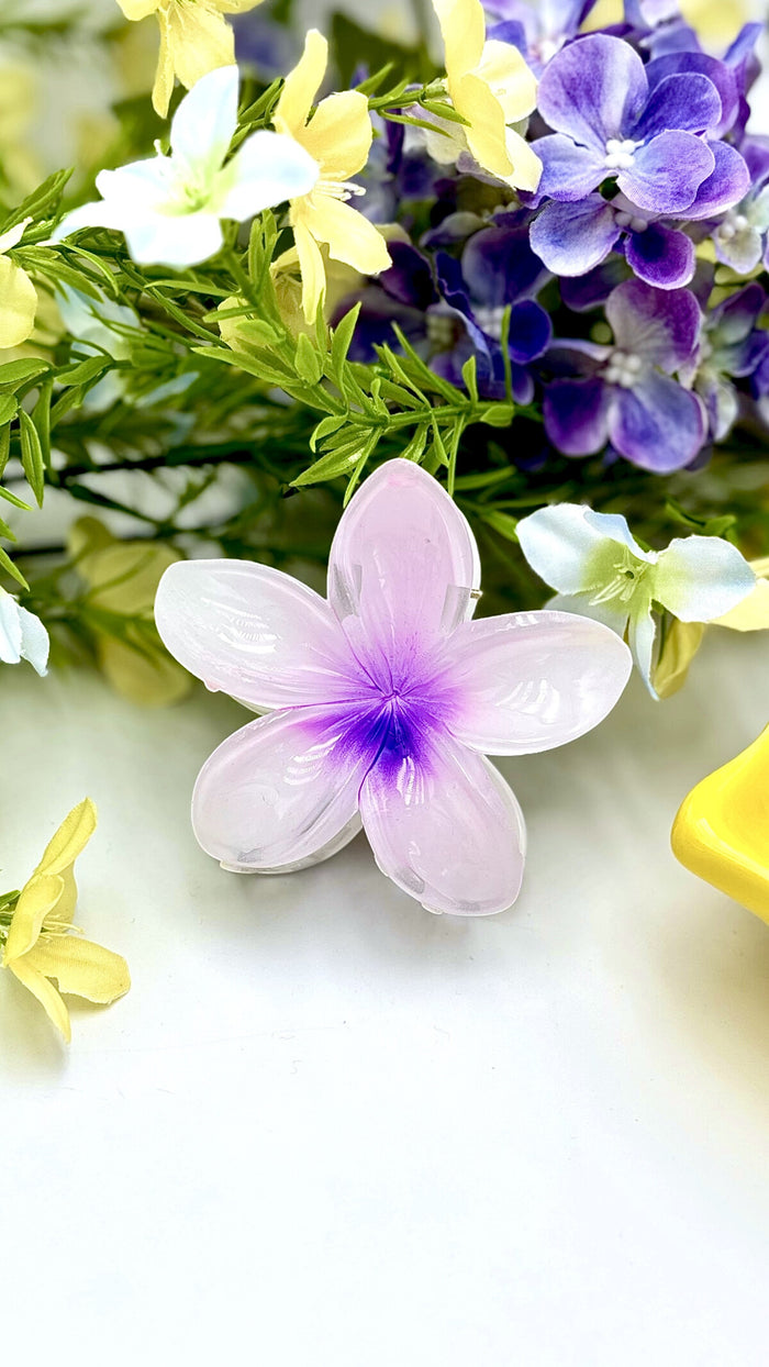 Gėlės formos plaukų segtukas GRACE Violetinė