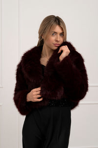 Moteriški trumpi kailiniai NAIRO Bordo