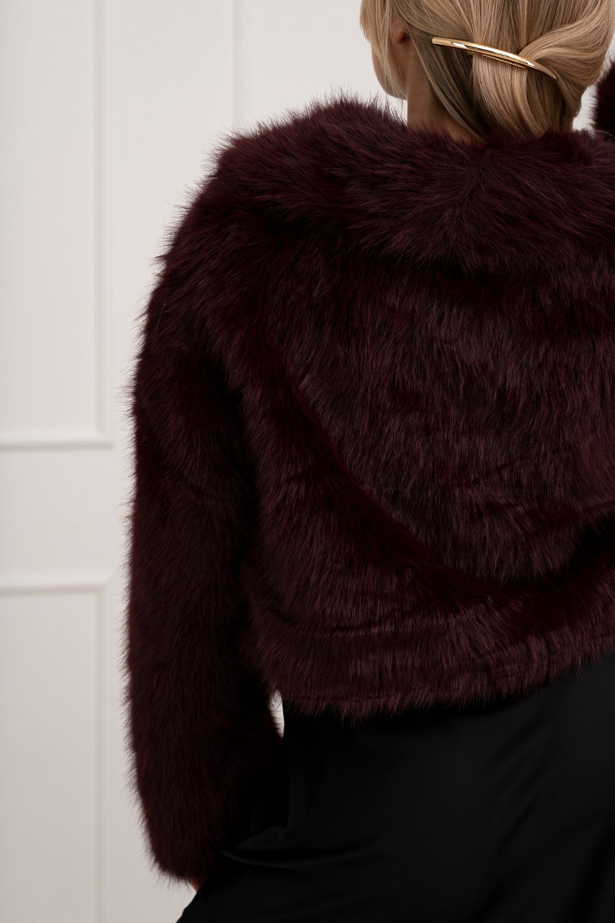 Moteriški trumpi kailiniai NAIRO Bordo