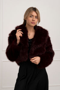 Moteriški trumpi kailiniai NAIRO Bordo