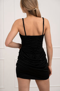 Moteriška proginė suknelė ARINA Juoda