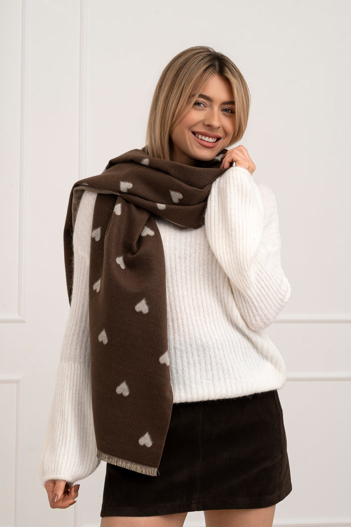 Moteriškas šiltas šalikas su vilna TILLY Ruda