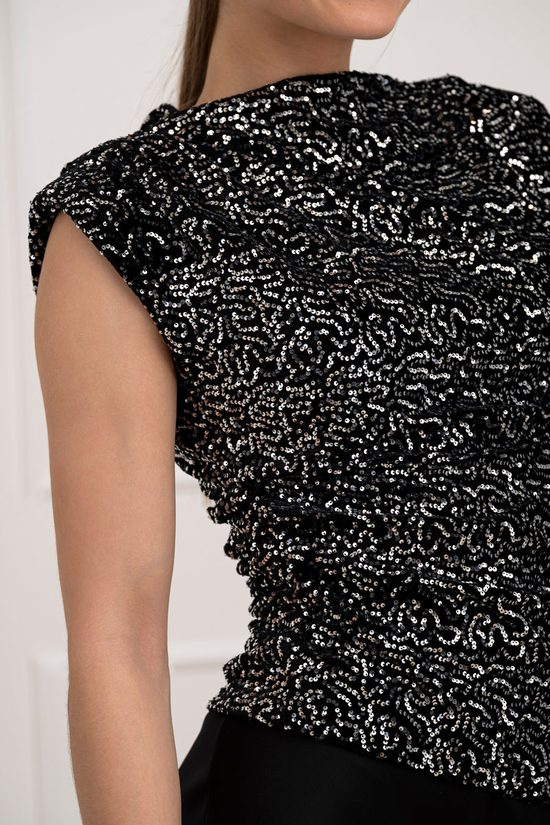 Moteriška blizgi itališka palaidinė SIDNEY Sidabrinė