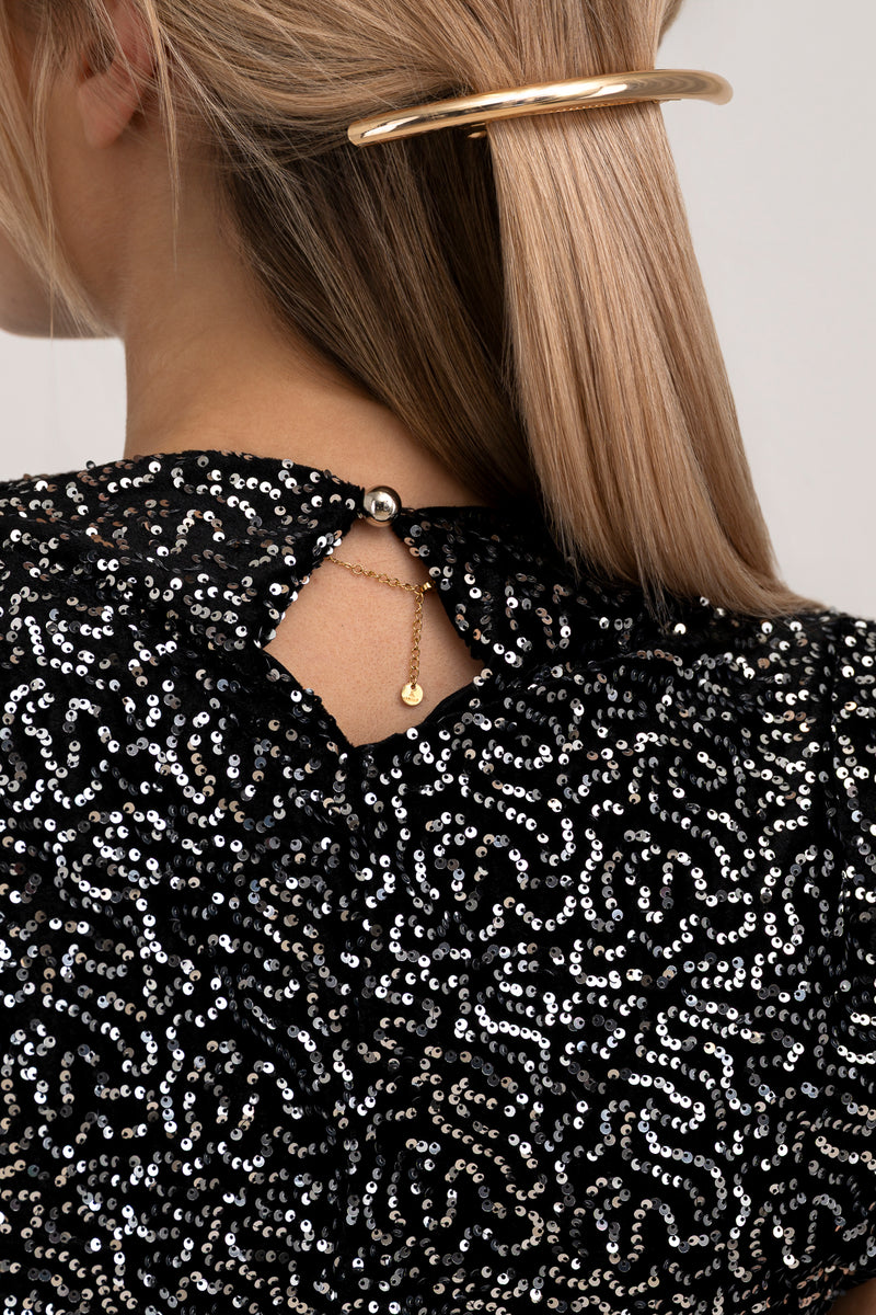 Moteriška blizgi itališka palaidinė SIDNEY Sidabrinė