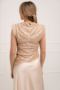 Moteriška blizgi itališka palaidinė SIDNEY Kreminė