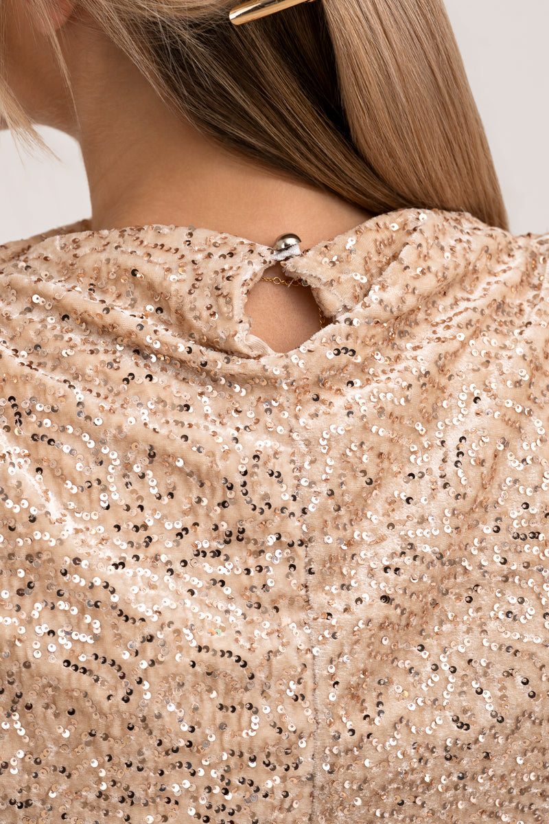 Moteriška blizgi itališka palaidinė SIDNEY Kreminė