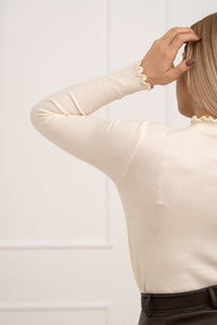 Moteriškas golfas OLERON Kreminė