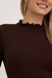 Moteriškas golfas OLERON Tamsiai ruda