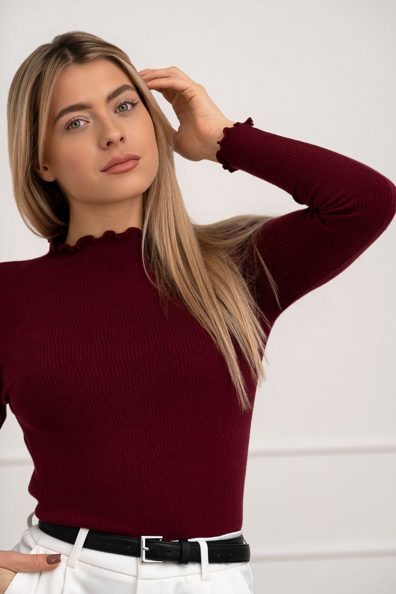 Moteriškas golfas OLERON Bordo