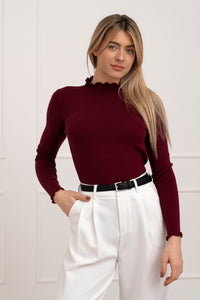 Moteriškas golfas OLERON Bordo