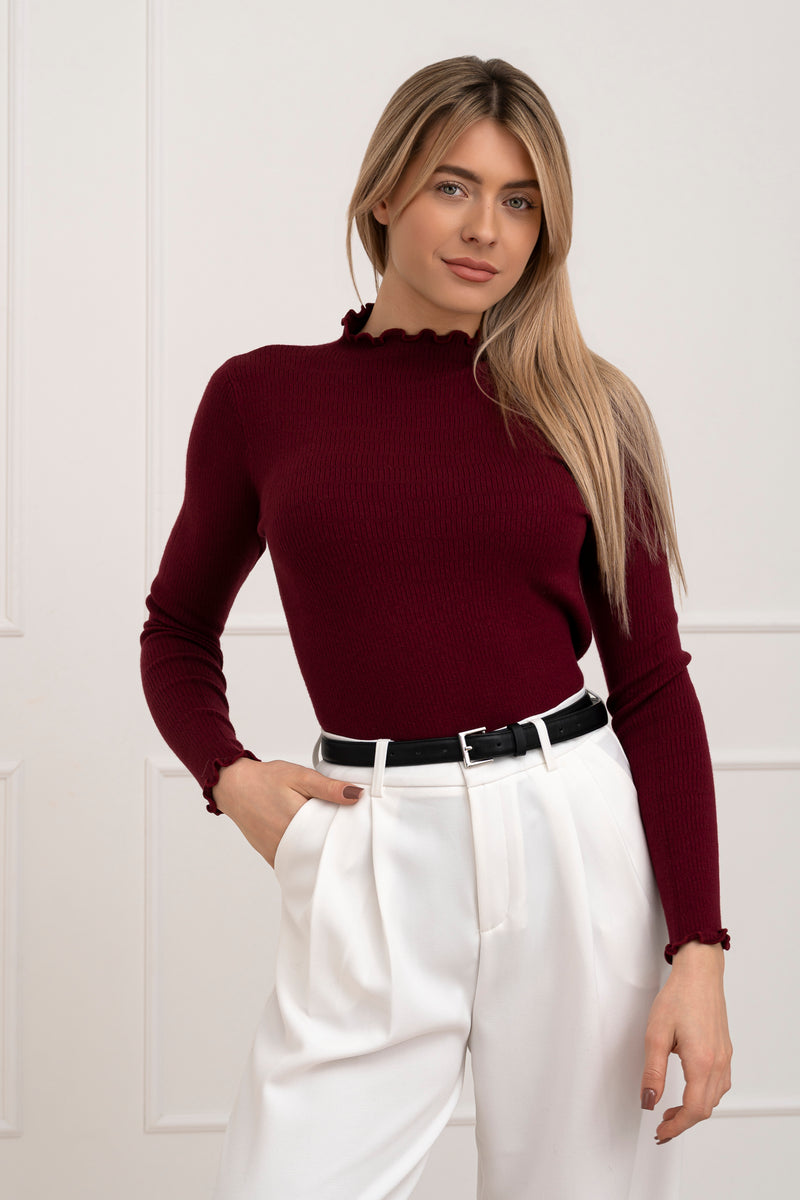 Moteriškas golfas OLERON Bordo