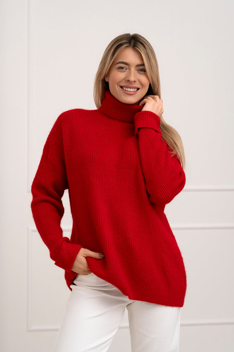 Moteriškas megztinis su vilna MARGON Raudona