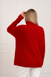 Moteriškas megztinis su vilna MARGON Raudona