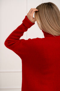Moteriškas megztinis su vilna MARGON Raudona