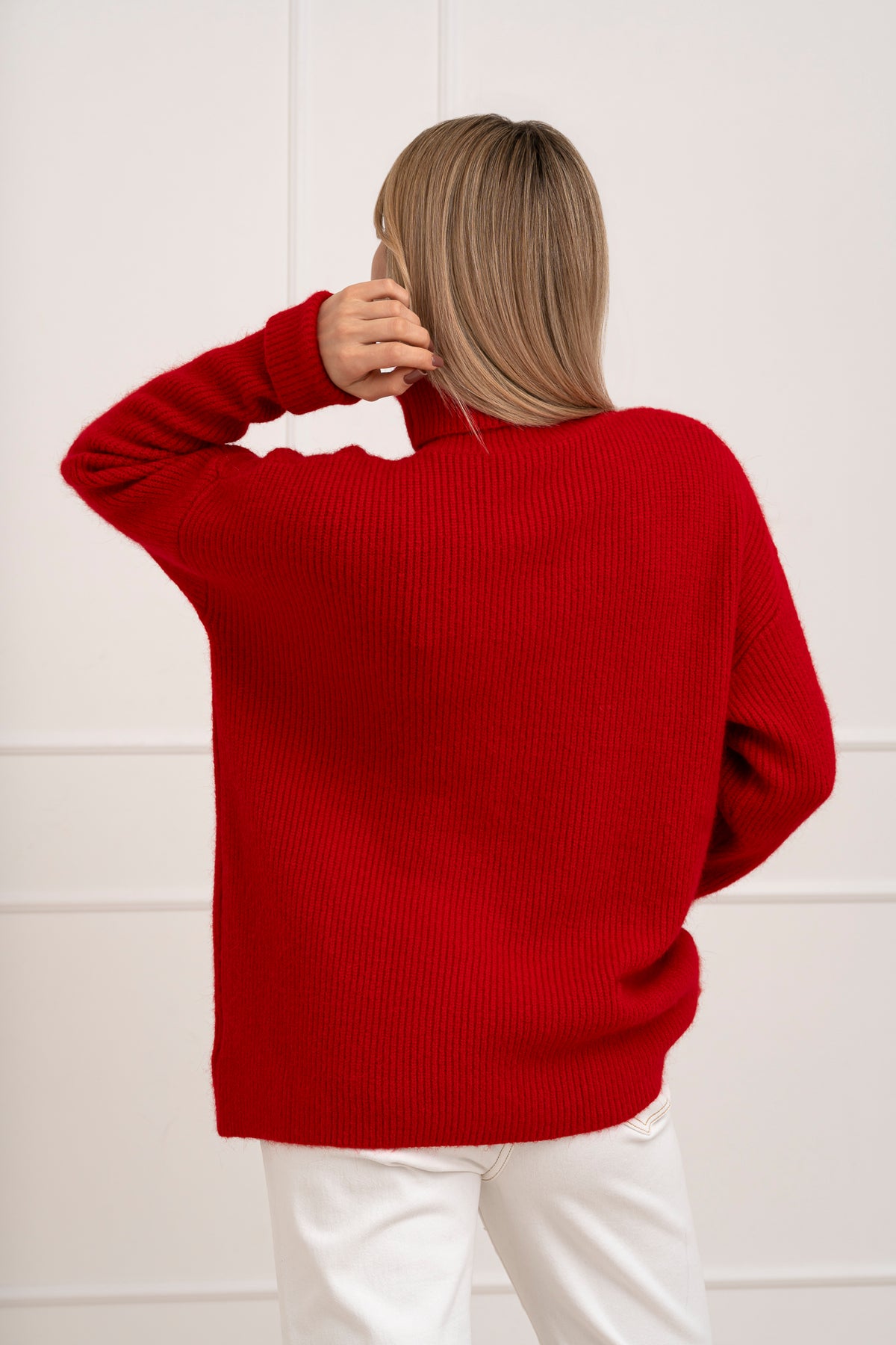 Moteriškas megztinis su vilna MARGON Raudona