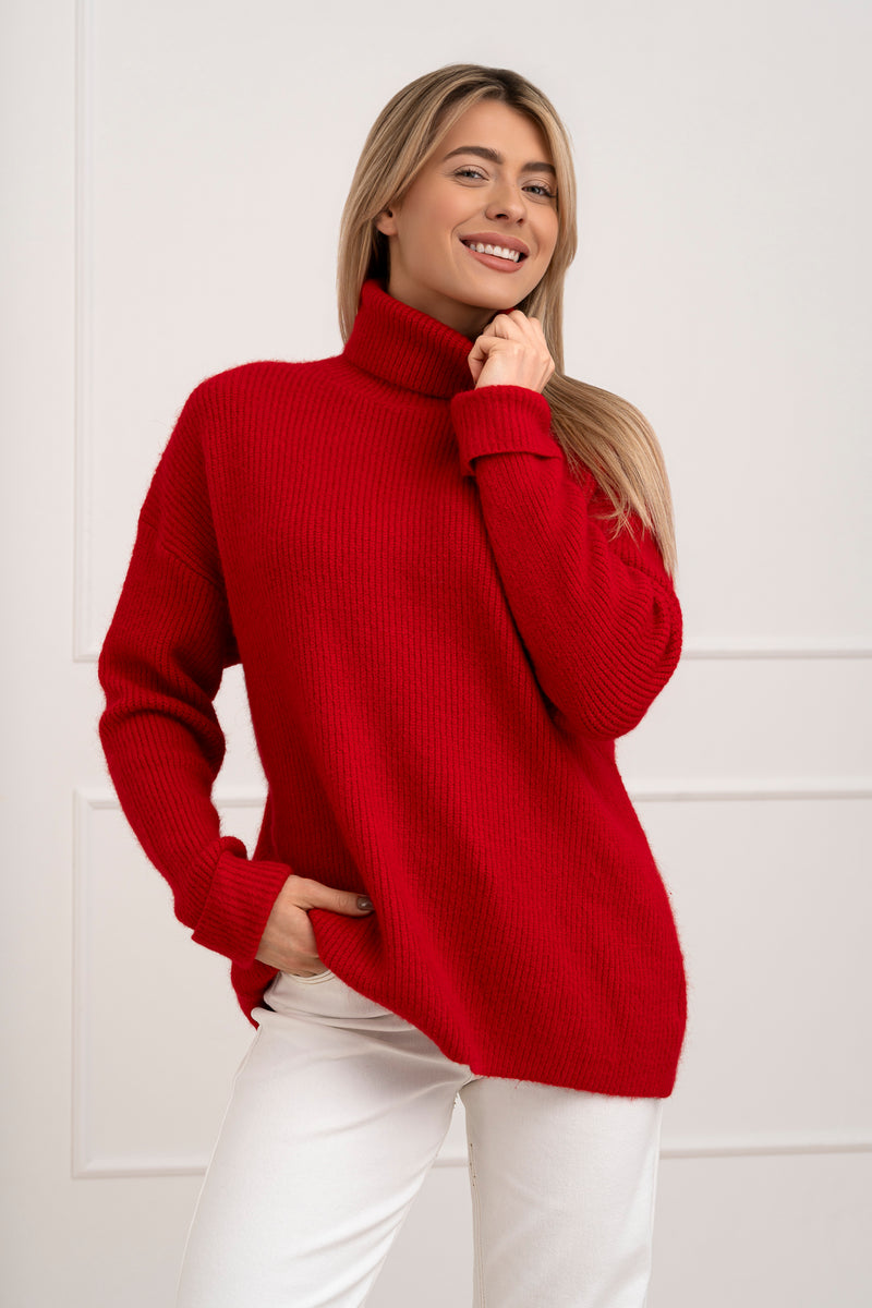 Moteriškas megztinis su vilna MARGON Raudona