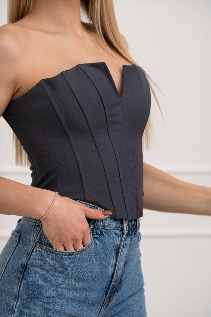 Moteriškas korsetas ZYREN Pilka