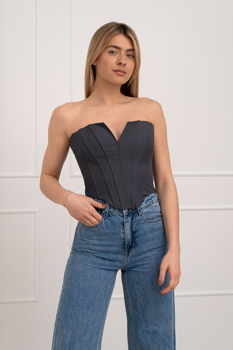 Moteriškas korsetas ZYREN Pilka