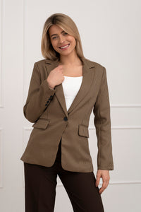 Moteriškas klasikinis švarkas GABE Ruda