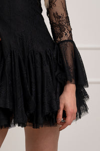 Moteriška proginė suknelė LAINEY Juoda