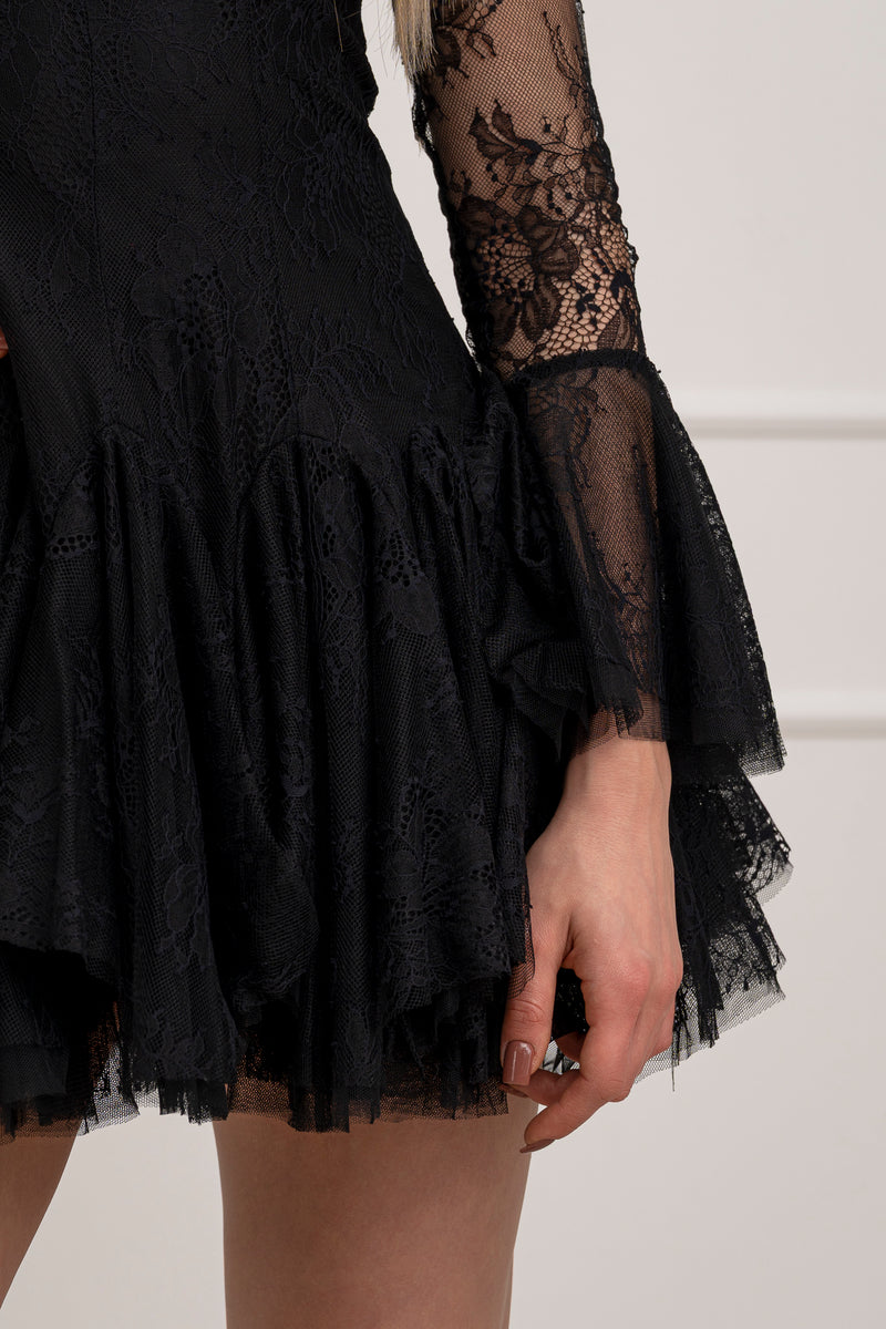 Moteriška proginė suknelė LAINEY Juoda