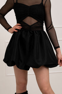 Moteriška itališka proginė suknelė GAVIN Juoda